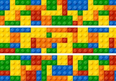 Bausteine Bauklötze Tortenband Tortenbild Party Deko Geburtstag bunt neu essbar - Bild 1 von 4