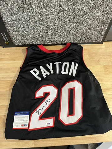Gary Payton Jersey Signed Auto Autograph Miami Heat Authentic PSA/DNA COA NBA Cover