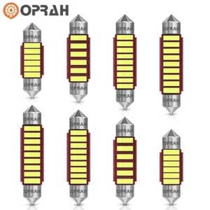 10X 7020 LED Festón Domo Luz DE3175 C5W 31mm 36mm 39mm 41mm Lámpara Blanco Brillante - Imagen 1 de 11