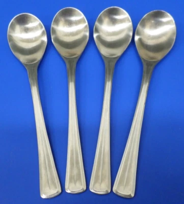 4 - WMF Cromargan STUART Satin Center Ridge Stainless JAPAN Flatware TEASPOONS - Image 1 of 4