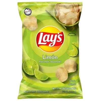 Bolsas de papas fritas con sabor a limón Lay's de 7,5 oz (paquete de 1) Foto 1 de 4