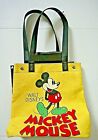 Vintage Disney Mickey Mouse Canvas Tote Bag 12" x 12'