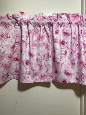 Handmade   Pink Shabby Chic Valance, 42 X 15 INCHES - Image 1 of 2