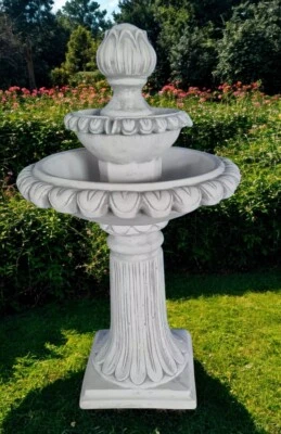 🔶Springbrunnen Brunnen Tulpe Stein Steinbrunnen Gartenbrunnen Garten BLACKFORM - Bild 1 von 4