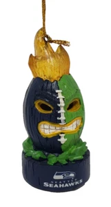 Seattle Seahawks Lit Team Tiki Ball Christmas Ornament Team Sports America - Picture 1 of 4