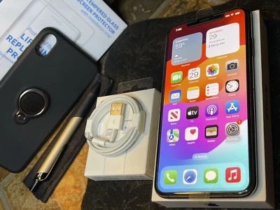Apple iPhone XS Max (64gb) 5G World Unlocked (A1921) Black {iOS17}83% ExTRAs GUC - Image 1 of 4