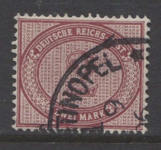 Germany 1896 offices in Turkey 2 M. forerunner used,  CONSTANTINOPEL  $ 234.00 - Image 1 of 1