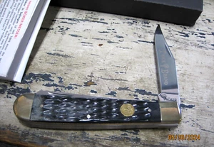 Boker Trapper Pocket Knife D2 Tool Steel Clip / Spey Blades Bone Handle - Picture 1 of 4