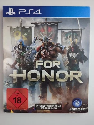 For Honor Steelbook Edition con gioco Sony Playstation 4 PS4 usato in scatola originale - Immagine 1 di 4