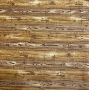 Brown Wood Flooring Siding Fabric BTFQ Rare OOP - Picture 1 of 3