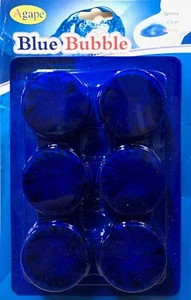 New Blue Bubble Automatic Toilet Bowl Antibacterial Cleaning Tabs Cleaner 6 PAK - Picture 1 of 4