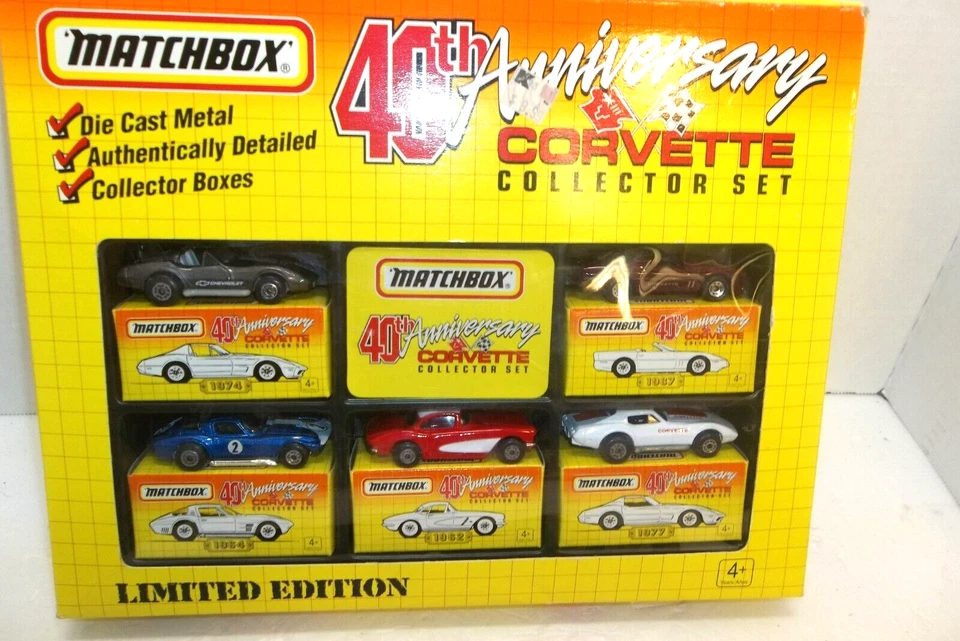 Matchbox 40th Anniversary Corvette Collector Set 1993 NEW - Image 1 of 4