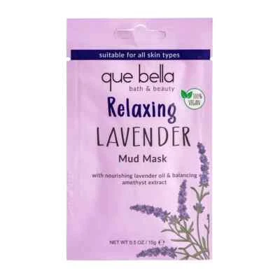 Que Bella Bath & Beauty Relaxing Lavender Mud Mask Soothes & Conditions Seaweed - Image 1 of 3