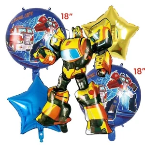 BUMBLEBEE 5 Pcs Foil Balloon Kids Birthday Party Supplies Decor Boy Gift US - Picture 1 of 5