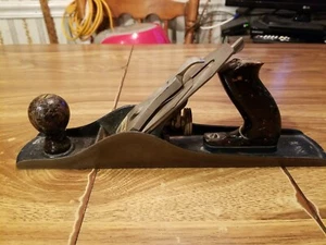 VINTAGE ANTIQUE No 5 BAILEY CORRUGATED BOTTOM WOOD PLANE 14 in. LONG - Picture 1 of 7
