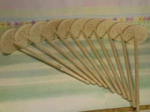 10 x hand spindle sheep spindle 8x30 cm 31g for spinning wool hand spindle - Picture 1 of 5