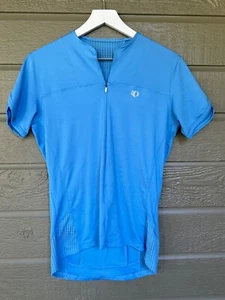 Pearl Izumi Elite Series Cycling Jersey Womens Large Solid Blue w/ Mesh Cutouts - Picture 1 of 9