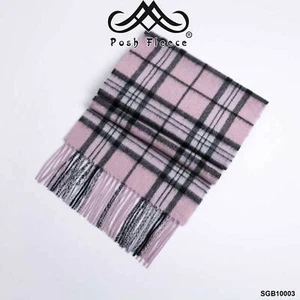 POSH FLEECE Pure Wool Scarf with Fringe Wrap 170CM x 30CM Soft Fashion Warm Scar - Picture 1 of 5
