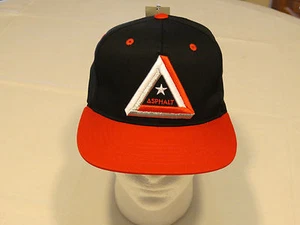 Asphalt hat snapback boy's youth one size O/S black red 20AA9007-01 NEW cap NWT - Picture 1 of 5