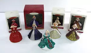 5 Hallmark Barbie Ornaments Millennium 1993 - 1995 some with orig boxes - Picture 1 of 11