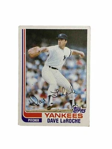 Excellent: Vintage 1982 topps Dave LaRoche New York Yankees Trading Card - Picture 1 of 2