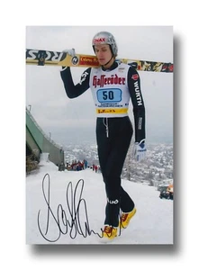 FOTO SVEN HANNAWALD FIRMADA A MANO 12X8 ESQUÍ SALTO 1. - Imagen 1 de 1