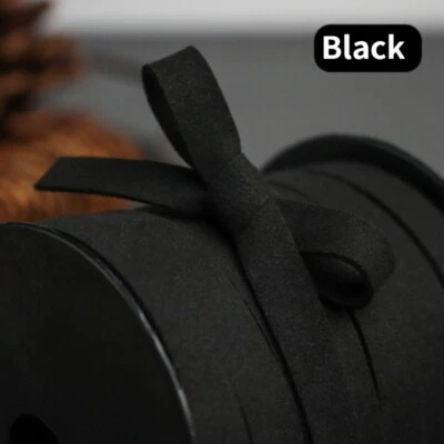 Cuerda de gamuza de cuero sintético de 25 yardas de encaje correa plana hilo cuerda hágalo usted mismo 10 mm Foto 1 de 4