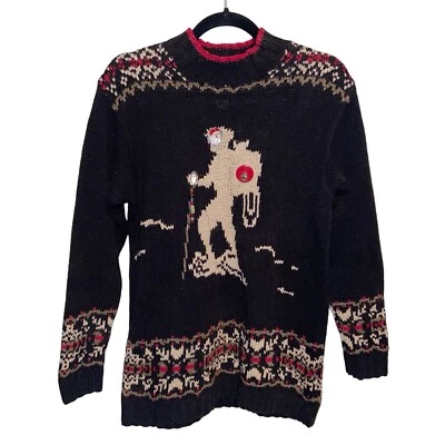 Suéter Eddie Bauer Mujer Pequeño Tejido a Mano Senderista Senderismo Gorpcore Exterior De Colección Foto 1 de 4