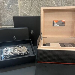Ferrari Owner Limited F8 Spider Key Box Wooden Case w/ Metal Miniature Cars - Picture 1 of 11