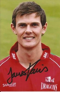 GLAMORGAN * JAMES HARRIS SIGNED 6x4 PORTRAIT PHOTO+COA - Picture 1 of 1