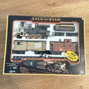 Gold Rush New Bright New In Box Train Set & Track Number 186 G Scale Gauge - Picture 1 of 7