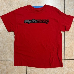 Enjukuracing Racing Logo Grafik T-Shirt rot Motorsport Auto Streetwear - Bild 1 von 4