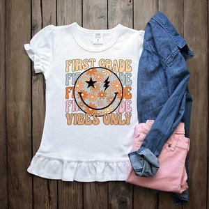 First Grade Vibes Tee*Back to School*Sublimated - Picture 1 of 5