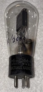 Crosley Arcturus Type 47 Globe Vacuum Tube Engraved Base Amplitrex Tested 72% - Picture 1 of 4