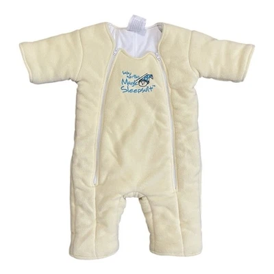 Macacão Baby Merlin's Magic amarelo tamanho grande transição swaddle 6-9 meses - Imagem 1 de 4
