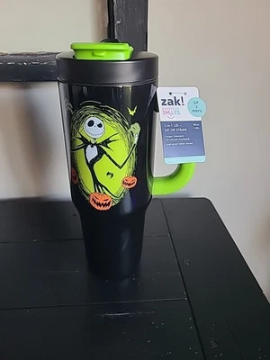NEW Zak! Disney Nightmare Before Christmas Halloween 2-in-1 Tumbler 40oz Cup  - Image 1 of 4