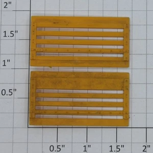 Lionel 6356-12 Dark Yellow Upper and Lower Level Stock Car Door (Set of 2) - Picture 1 of 2