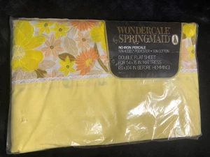 Wondercale by Springmaid Double Flat Sheet 54x76” Mattress No Iron Percale - Picture 1 of 3
