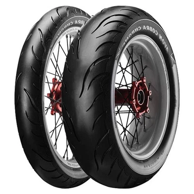 PAAR MOTORRADREIFEN AVON 130/90-16 COBRA CHROME AV91 + 170/70-16 COBRA CHROME A - Bild 1 von 4