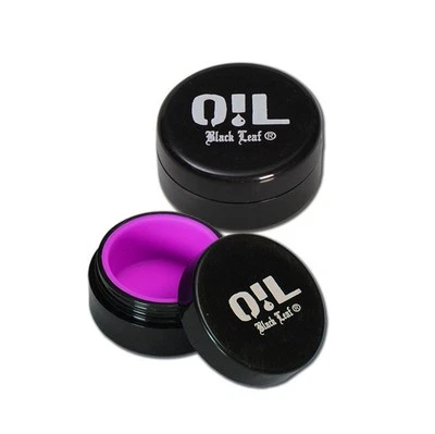 BLACK LEAF Kunststoffbehälter mit Silikoneinsatz für Extrakte und Konzentrate