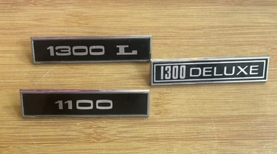 Original Ford Escort MK1 + Fords De Luxe Deluxe 1100 y 1300L Ala Insignia Emblema Foto 1 de 2