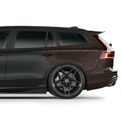 Autoaufkleber Leopard Muster Auto Sticker 6 x Din A4 Bogen K172 Braun - Bild 1 von 4