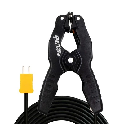 TL0005 Pipe Clamp Temperature Lead for K-Type Probe Thermocouple Sensor & Met... - Image 1 of 4