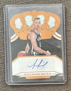 Dzanan Musa - 2018-19 Panini Crown Royale #CR-DMU Auto /149  Nets  (RC)   I297 - Picture 1 of 2
