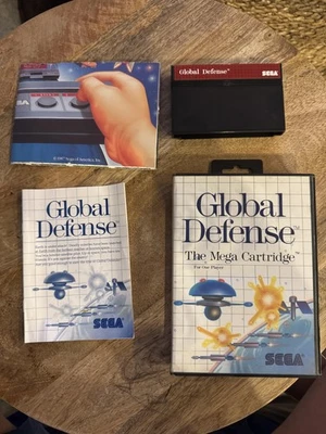 Global Defense Sega Master System CIB Game Cartridge Manual Poster - Image 1 of 4