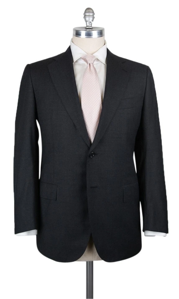 Cesare Attolini Charcoal Gray Super 130's Suit - 44/54 - (CA817171) - Image 1 of 4
