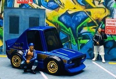 🔥Roda personalizada trocada tooned Nissan Skyline 2000GT-R-LBWK 1:64 caixa de diorama envio - Imagem 1 de 4