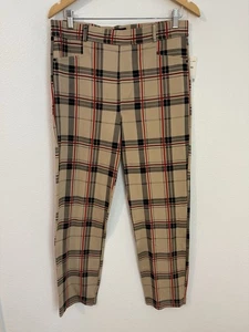 Sanctuary Damen Leggings rot kariert Strick schmales Bein Überziehhose Gr. 2X neu - Bild 1 von 8