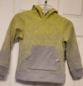 Dsg Boys Hoodie Drawstring Pullover Sweater Xsmall Lime And Gray - Picture 1 of 7