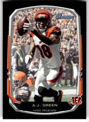 2013 Bowman Black A.J. Green #80 Bengals - Image 1 of 2